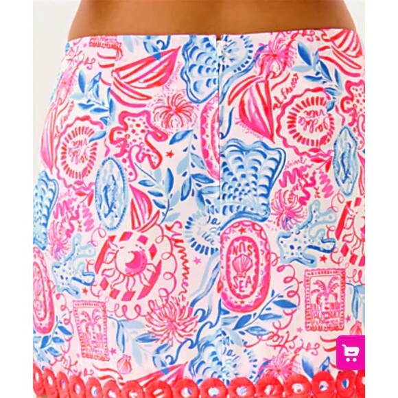 Lilly Pulitzer Michelina Mini Skort Womens Size 12 Lil Sun Sea Sand Pink - Picture 3 of 10